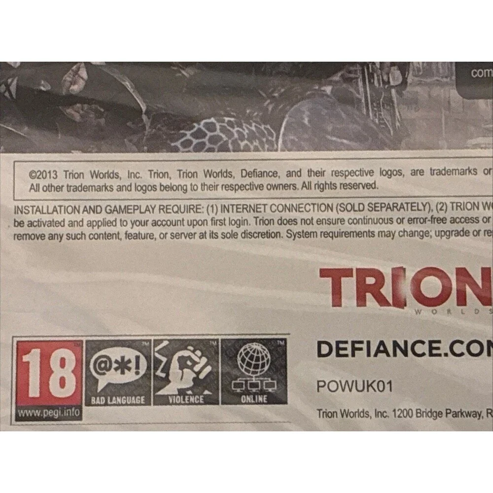 Defiance PC GAME DVD-ROM SOFTWARE